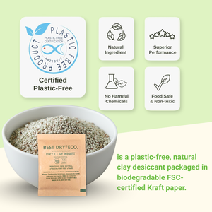 BEST DRY ECO 17g Argile déshydratante sèche Bentonite - Non toxique 100% biodégradable Anti-moisissure Fabriqué au Bangladesh pour toutes les industries - Product Image 3