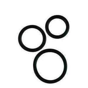 Black 3-Piece Rubber Ring Set <b>Fishing</b> <b>Tools</b> & <b>Accessories</b> - Product Image 1