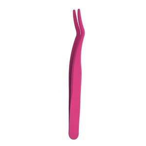 ที่คีบขนตาสแตนเลส พร้อมลายเพ้นท์และตกแต่ง คีบขนตาคุณภาพสูง - Product Image 1