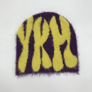 Gorro de Piel Sintética con Logotipo Personalizado o Patrón de Letras en Color, Gorro de Invierno de Felpa con Estampado Flocado, Unisex, Estilo Casual para Adultos, 56-58 cm - Product Image 2