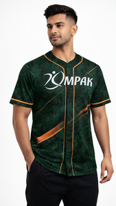 Maillot de baseball respirant sur mesure grande taille à manches courtes avec impression par sublimation de qualité supérieure pour collections de vêtements de sport - Product Image 3