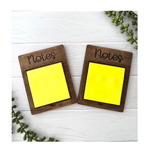 Wood Sticky Notes <b>Pads</b> Holder Personalized Desktop Accessories Teacher Gratitude Gift Natural Wood <b>Memo</b> <b>Pad</b> Holder - Product Image 2