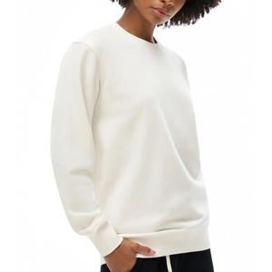Sudadera Casual de Manga Larga con Cuello Alto para Mujer, Color Blanco Hueso, Ropa de Invierno al por Mayor 2026 - Product Image 1