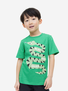 T-shirts pour enfants 100% coton blanc uni, t-shirts vierges pour garçons et filles, manches courtes, service OEM, logo personnalisé, décontracté - Product Image 6