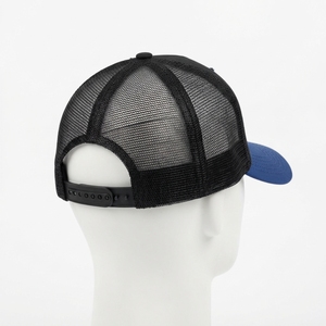 Gorra Trucker Negra y Azul para Hombre, con Parche Bordado Personalizado, Malla Trasera, Ajustable, Estilo Urbano - Product Image 4