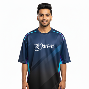 Camiseta de Corte Regular con Sublimación, Moda Urbana para Hombre, Ropa Casual, Poliéster/Algodón, Secado Rápido, Transpirable - Product Image 1