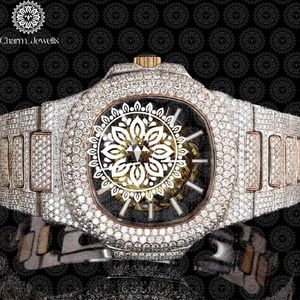 Luxury Men's <b>Mechanical</b> <b>Watch</b> Stainless Steel Bracelet 43mm Round Case Sapphire Crystal Dial Tourbillon Feature Folding Clasp - Product Image 2