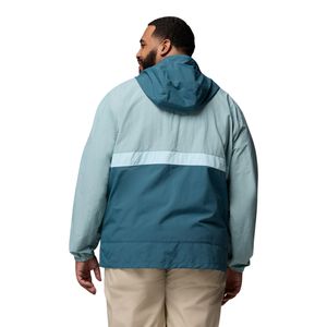 Color Block <b>Summer</b> Hooded Zip-Up Windbreaker <b>Jacket</b> for <b>Men</b> Lightweight Outdoor <b>Casual</b> Coat with Watermark and Front Logo - Product Image 4