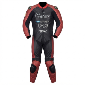 Traje de Carreras MotoCP Personalizado para Hombre, Traje de Cuero Completo de Primera Calidad para Día de Pista con Deslizadores, Mono/Traje OEM con Protección CE - Product Image 1