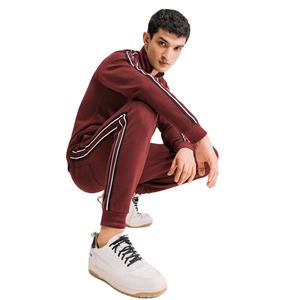 Ensemble de pantalons de survêtement à capuche avec logo personnalisé surdimensionné avec jogging de qualité supérieure pour hommes, avec pierre et fermeture éclair, survêtements délavés à l'acide - Product Image 4
