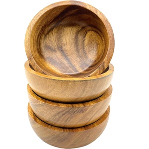 ชามไม้ธรรมชาติสำหรับเสิร์ฟผลไม้ ผัก สลัด ของว่าง และของหวาน น้ำหนักเบา ทนทาน และเหมาะสำหรับใช้ในครัวทุกวัน - Product Image 1