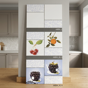 Modern 3D Bathroom Tiles 300x450mm 12x18 Inches 30x45cm White Brick Concrete Printed Fruits Decor for Indoor Outdoor <b>Walls</b> - Product Image 5
