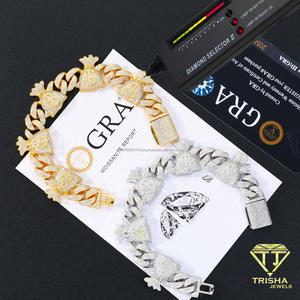Gold Tone Dollar <b>Sign</b> Link Bracelet With Sparkling Stone Details For Wholesale Fashion Jewelry Buyers And Retailrs - Product Image 3