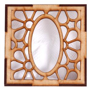 Boîte à mouchoirs en bois de style chinois traditionnel, motif feuille découpé au laser, écologique, étanche, plateau de rangement décoratif pour - Product Image 3