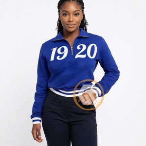 GREEK TREASURES เสื้อคลุม ZETA PHI BETA แบบสั่งทำพิเศษ สำหรับฤดูใบไม้ร่วง/ฤดูหนาว  แบบลำลอง  ปักลายด้านหน้า  ผลิตจากผ้าฟลีซที่เป็นมิตรกับสิ่งแวดล้อม ระบายอากาศได้ดี - Product Image 2
