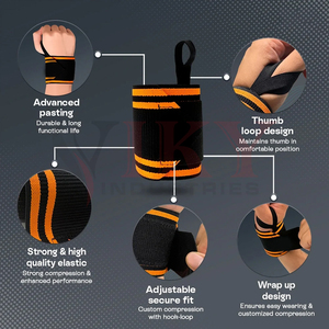 Sangles de soutien élastiques de haute qualité pour la musculation, le crossfit, la force athlétique, avec logo personnalisé, robustes et résistantes. - Product Image 6