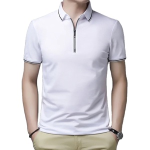 Nuevo Polo de manga corta de color sólido informal y de moda para hombre - Product Image 5