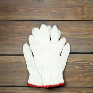 Guantes de seguridad de trabajo blancos flexibles de alta calidad, todos los tamaños, 12 pares en bolsa de polietileno, uso general en taller, fabricado en Vietnam - Product Image 5