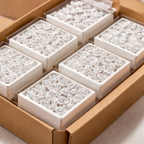 Diamantes Sueltos Melea de Corte Ovalado Cultivados en Laboratorio, Rellenos con HPHT, Color F, Sutariya Brothers, 4x6mm, para Joyería - Product Image 6