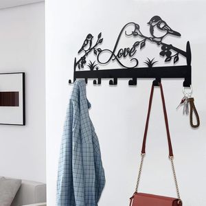 Porta Llaves de Pared de Diseño Simple y Decorativo, de Acero Inoxidable Negro, de un Solo Nivel, Ecológico y Multifuncional - Product Image 2