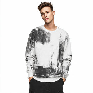 Sweat-shirt surdimensionné personnalisé par sublimation pour homme, sweat-shirt imprimé en molleton épais pour l'hiver, sweat-shirt à col rond pour homme, sweat-shirts sublimés - Product Image 1