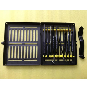 Juego de Instrumentos de Microcirugía Oral Dental Jamso Industries, 11 Piezas, Negro, Manual, Clase I, Kit de Herramientas Quirúrgicas con Certificación CE JI-3554 - Product Image 4