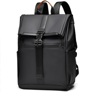 Mochila de Negocios Unisex de PU con Respaldo Suave, Capacidad de 20-35L, Diseño Minimalista Impermeable, Correa de Hombro Arqueada, Uso Diario - Product Image 1