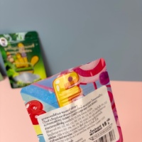 Sachets Mylar refermables personnalisés imprimés numériquement, mini, petits, 18g, à fermeture éclair, à fond plat, scellés sur 3 côtés, pour bonbons gélifiés et comestibles