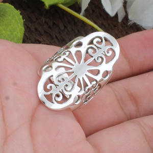 Artisan Handmade 925 Sterling Silver <b>Ring</b> Solid S925 <b>Plain</b> Silver Band Handcrafted Hammered Design Minimalist Fine Jewelry - Product Image 2