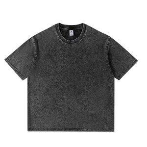 Wholesale <b>Men</b> Formal <b>Leopard</b> Pattern Short Sleeve T-<b>Shirts</b> 100% Cotton Knitted Oversized Customizable OEM/ODM - Product Image 1