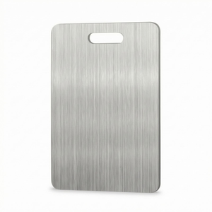 Tabla de cortar de acero inoxidable con forma de corazón, de calidad única, con mango, a precios económicos. - Product Image 2
