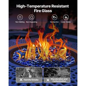 Vetro per Braciere Riflettente Resistente alle Alte Temperature 20LBS, 3/4 Pollici 9KG per Caminetti - Product Image 3