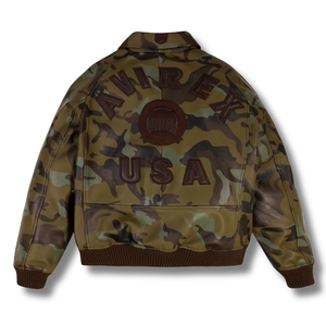 Blouson bomber en cuir camouflage urbain de qualité supérieure |   Édition limitée - Camouflage numérique avancé - Infusion High-Density Icon - Pour homme - Product Image 2