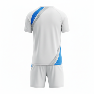 ชุดฟุตบอลแบบยูนิเซ็กซ์พร้อมกางเกงขาสั้น ชุดเซ็ตสองชิ้นพรีเมียมสำหรับเล่นเซิร์ฟ ชุดฝึกซ้อมฟุตบอล แห้งเร็ว ชุดกีฬา รับผลิตตามแบบ OEM - Product Image 2