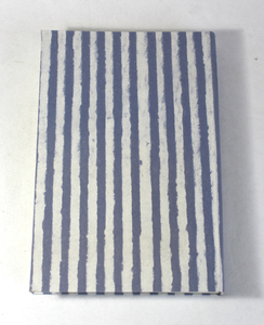 Batik Paper Pattern With Blue Stripes Notebook <b>A5</b> Recycled Handmade Cotton Paper Notebooks For Office And Stationery Supplies - Product Image 1