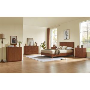 Cassettiera Moderna Larga 55 Pollici con 6 Cassetti, Design a Onda Curva, Mobile TV in Legno, Organizer per Camera da Letto e Soggiorno - Product Image 6