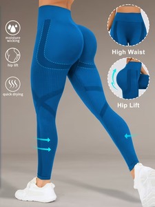 Women's Sculpting Seamless Compression <b>Tights</b> | High-Waist Tummy Control Yoga Pants | Durable Active Running Leggings Set - Product Image 5