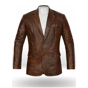 Blazer en cuir pour homme, nouvelle collection, style décontracté, tailles adultes, design tendance, respirant, prix de gros - Product Image 1