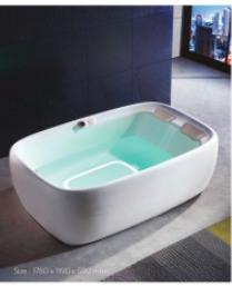 Bañera de Hidromasaje Premium para 2 Personas, Diseño Rectangular con Almohadas Ergonómicas para Spa en Casa - Product Image 2