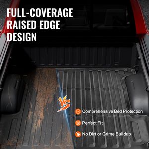 Tappetino per cassone in TPE per Dodge Ram 1500 Heavy Duty 2019-2024, 5.6 FT, spesso, compatibile con accessori per il controllo del carico - Product Image 3