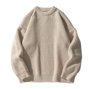 Pull en tricot uni décontracté, nouveau style, pull pour homme, fabrication professionnelle - Product Image 1