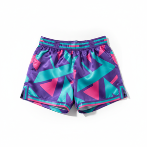 Shorts d'arts martiaux à imprimé géométrique, nouvelle conception, séchage rapide, coupe régulière, imprimé par sublimation, taille adulte, vêtements de sport - Product Image 1