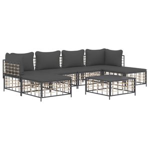 Ensemble de salon de jardin gris foncé - Product Image 3