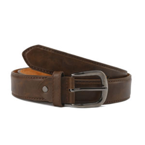 Ceinture unisexe en cuir de vachette vintage avec boucle à ardillon en alliage réglable, légère et écologique pour hommes et femmes - Product Image 6