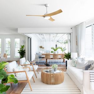 Ventilatore da Soffitto Moderno a LED da 52 Pollici con Luce LED da 18W e Telecomando, 3 Pale in ABS, Motore DC per Camere da Letto - Product Image 5