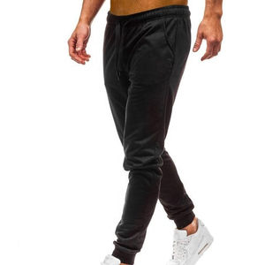 Men's Casual Canvas Sweat Jogger <b>Pants</b> with Custom Logo Positions 100% Polyester Trousers <b>Suits</b> - Product Image 3