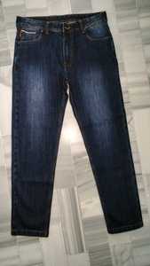 Custom Trend High Quality Cotton Selvedge <b>Denim</b> Fabric Wide Leg Clothing Navy Blue Loose Jeans Pants <b>for</b> <b>Men</b> <b>Overall</b> <b>Men's</b> Jeans - Product Image 3