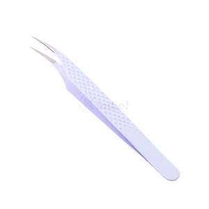 Pince à épiler noire pour extensions de cils, pince à isolation droite professionnelle pour cils individuels de haute précision - Product Image 3