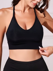 Buttery Soft Activewear Camisole Women High Stretch Bralette Padded Wireless Sport Tank Top Gym Training Wear Bulk Blank - Product Image 4