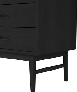 Premium Oak Veneer <b>Tall</b> Sideboard Cabinet with Shelves for Living Room Dining Room Home Furniture - Product Image 5
